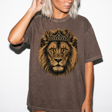 Lion King Crown Shirt, Comfort Colors Leo Tee, Unisex Lion Head T-Shirt