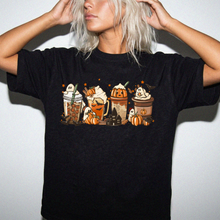 Halloween Latte Shirt, Pumpkin Spice Tee, Comfort Colors Fall Coffee Shirt Unisex