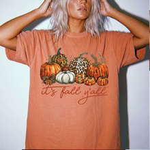 It's Fall Y'all Shirt | Leopard Pumpkin Comfort Colors Tee | Cute Autumn Pumpkin Patch Shirt