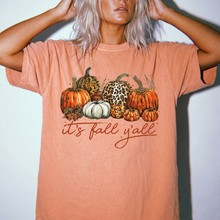 It's Fall Y'all Shirt | Leopard Pumpkin Comfort Colors Tee | Cute Autumn Pumpkin Patch Shirt