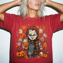 Creepy Doll Halloween Graphic T-Shirt – Cute Fall Horror Tee