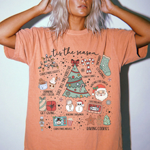 Tis The Season Shirt | Christmas Favorite Things Comfort Colors Tee | Cute Holiday Activities T-Shirt