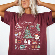 Tis The Season Shirt | Christmas Favorite Things Comfort Colors Tee | Cute Holiday Activities T-Shirt