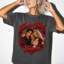 Personalized Gothic Couple Shirt with Custom Photo & Names – Dark Romance Couple’s Gift