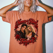 Personalized Gothic Couple Shirt with Custom Photo & Names – Dark Romance Couple’s Gift