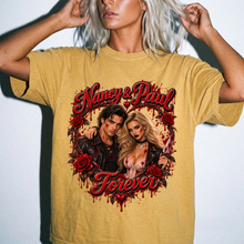 Personalized Gothic Couple Shirt with Custom Photo & Names – Dark Romance Couple’s Gift