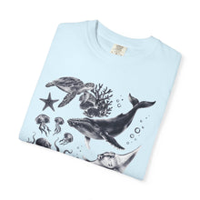 Sea Creatures Comfort Colors® Tee | Unisex Ocean Lover Graphic T-Shirt