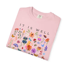 It Is Well With My Soul Floral T-Shirt - Comfort Colors Spiritual Tee