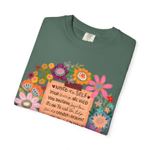 Boho Floral 'Note to Self' Tee — Positive Affirmation Comfort Colors T-Shirt