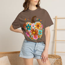 Floral Pumpkin Shirt | Wildflower Fall Comfort Colors Tee | Boho Autumn Pumpkin T-Shirt