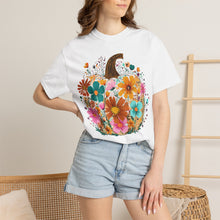 Floral Pumpkin Shirt | Wildflower Fall Comfort Colors Tee | Boho Autumn Pumpkin T-Shirt