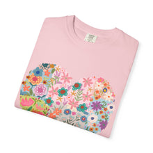 Floral Heart T-Shirt — Comfort Colors Boho Wildflower Graphic Tee