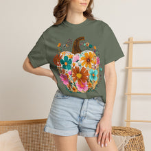 Floral Pumpkin Shirt | Wildflower Fall Comfort Colors Tee | Boho Autumn Pumpkin T-Shirt
