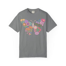 Colorful Floral Butterfly FRONT T-Shirt | Comfort Colors Boho Graphic Tee