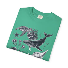 Sea Creatures Comfort Colors® Tee | Unisex Ocean Lover Graphic T-Shirt
