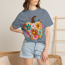 Floral Pumpkin Shirt | Wildflower Fall Comfort Colors Tee | Boho Autumn Pumpkin T-Shirt