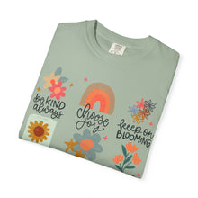Positive Affirmations Floral T-Shirt | Comfort Colors Inspirational Tee | Wildflower Positive Doodle Shirt | Mental Health Gift