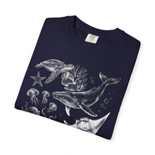 Sea Creatures Comfort Colors® Tee | Unisex Ocean Lover Graphic T-Shirt