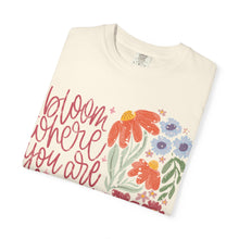 Bloom Where You Are Planted Wildflower Comfort Colors® Tee | Inspirational Floral Graphic Shirt