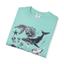 Sea Creatures Comfort Colors® Tee | Unisex Ocean Lover Graphic T-Shirt