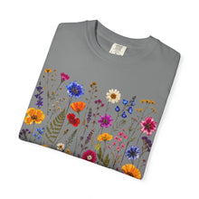 Wildflower Garden T-Shirt, Botanical Floral Tee, Comfort Colors Shirt