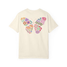 Colorful Floral Butterfly Back T-Shirt | Comfort Colors Boho Graphic Tee