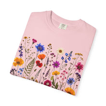 Wildflower Garden T-Shirt, Botanical Floral Tee, Comfort Colors Shirt