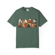 Halloween Latte Shirt, Pumpkin Spice Tee, Comfort Colors Fall Coffee Shirt Unisex