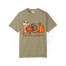 Tis The Season Shirt | Fall Pumpkin Spice Football Comfort Colors Tee | Autumn Vibes Thanksgiving Shirt