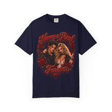 Personalized Gothic Couple Shirt with Custom Photo & Names – Dark Romance Couple’s Gift