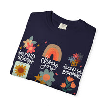 Positive Affirmations Floral T-Shirt | Comfort Colors Inspirational Tee | Wildflower Positive Doodle Shirt | Mental Health Gift