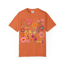 Wildflower Bouquet Graphic Tee | Colorful Folk Art Floral Shirt | Boho Botanical Garden Print