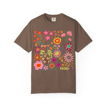 Wildflower Bouquet Graphic Tee | Colorful Folk Art Floral Shirt | Boho Botanical Garden Print