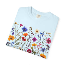 Wildflower Garden T-Shirt, Botanical Floral Tee, Comfort Colors Shirt