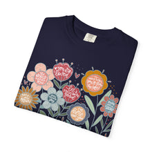 Speak Kindness Floral T-shirt — "Words Matter Speak Kindness" Comfort Colors Tee
