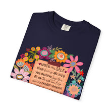 Boho Floral 'Note to Self' Tee — Positive Affirmation Comfort Colors T-Shirt