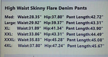 High Waist Skinny Flare Denim Pants WORLDWIDE SHIPPING