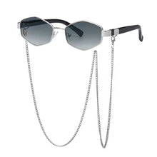 Luxury Designer Style Sunglasses with Chain - Ava
