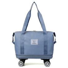 Double-layer Expansion with Wheels Large-capacity Travel Bag - Unisex