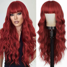 Gorgeous Wavy Long Hair Wig with Bangs