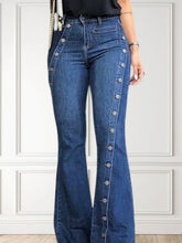 High Waist Skinny Flare Denim Pants WORLDWIDE SHIPPING