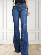 High Waist Skinny Flare Denim Pants WORLDWIDE SHIPPING