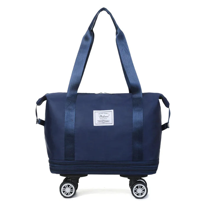 Double-layer Expansion with Wheels Large-capacity Travel Bag - Unisex