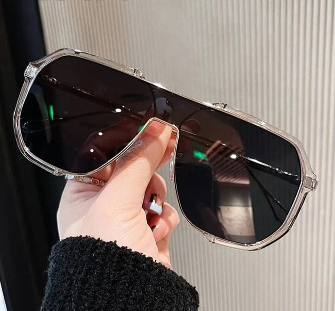 Oversized Clear Fashion Sunglasses UV400 - CLARITY