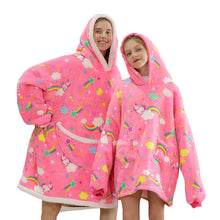 Gorgeous Hoodie Fleece Blanket Kids Adults - Avocado, Dog, Unicorn, Cow, Milky Way