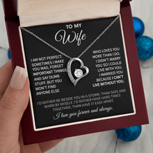 To My Wife Heart Necklace