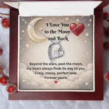I Love You to the Moon and Back Heart Necklace