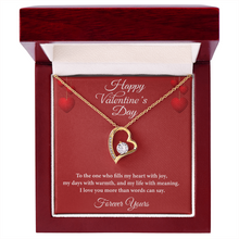 Happy Valentine's Day Heart Necklace