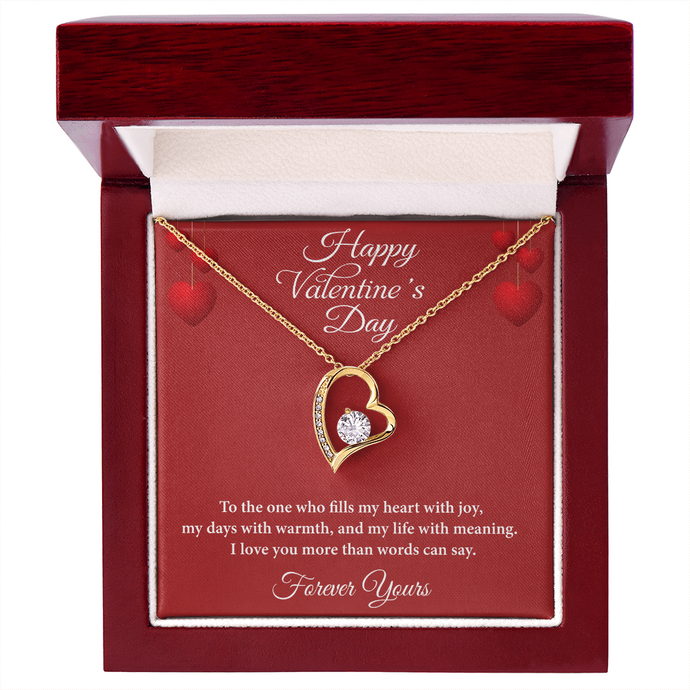 Happy Valentine's Day Heart Necklace