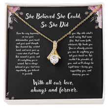 Graduation Infinity Ribbon Necklace - Graduation Gift from (We), family, friends